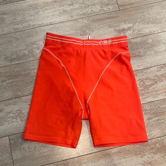 Adam Selman Sport French Cut Booty Bike Shorts in Watermelon‎ - Picture 3 of 5